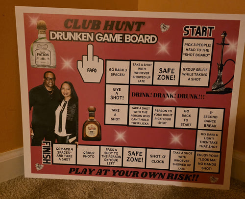 Personalized Drunken Game Board