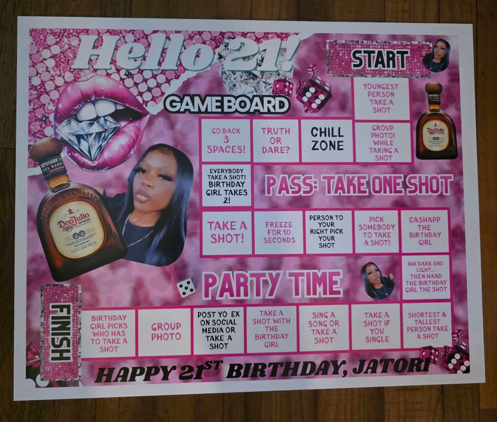 Personalized Drunken Game Board