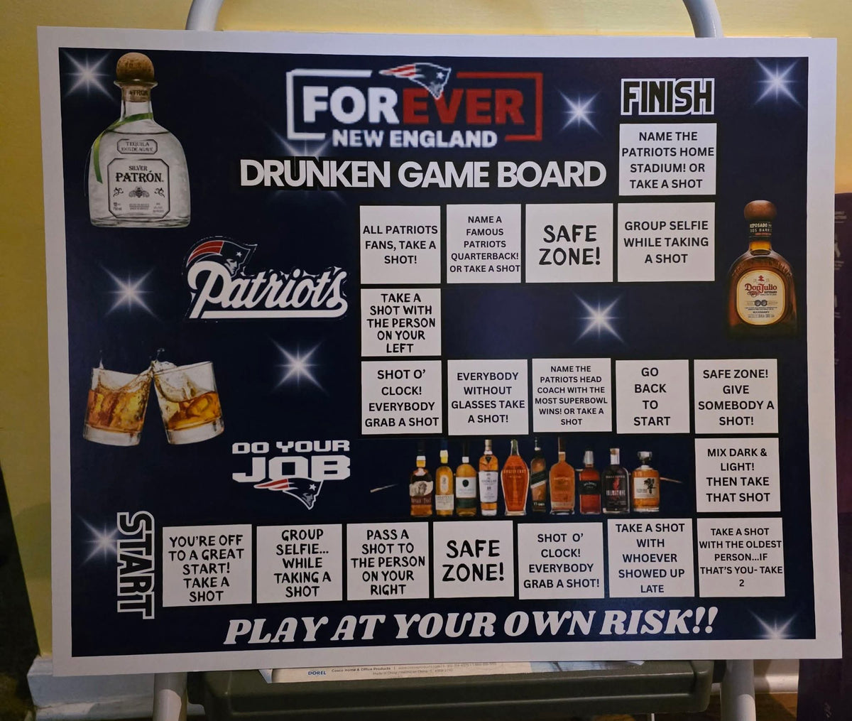 Personalized Drunken Game Board